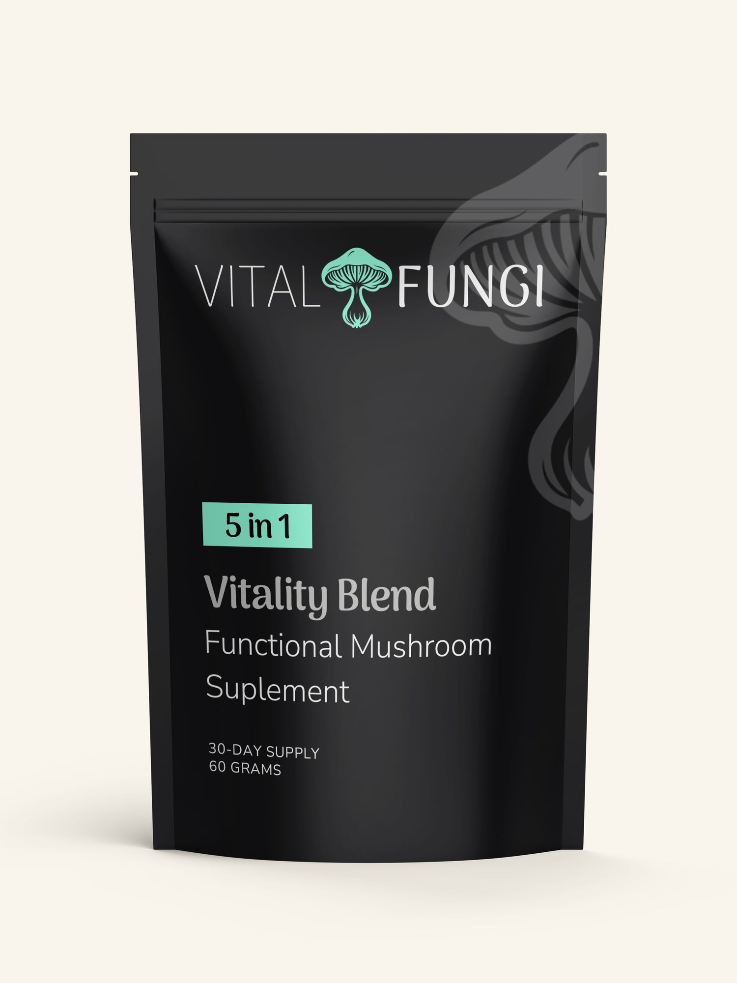 Vitality Blend Mushroom Extract Powder with Nootropics and Adaptogens